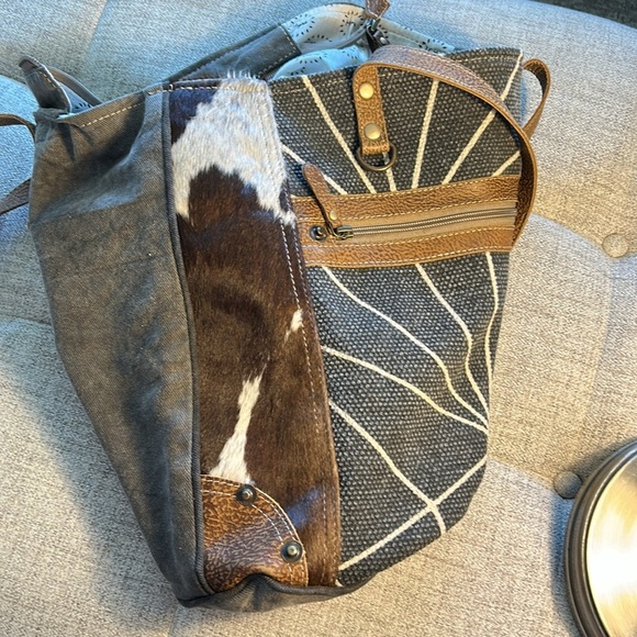 MYRA BAG LEATHER WEEKENDER FASHION LEATHER LARGE HANDBAG - Picture 11 of 14